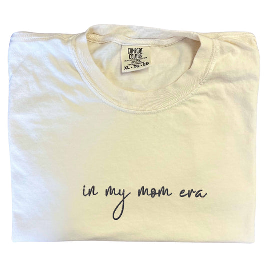 In My Mom Era Embroidered t-shirt, Cute Mommy Embroidery t-shirt, Trendy Mom Clothes, Comfort Colours T-shirt, Mom To Be t-shirt, Birthday Gifts