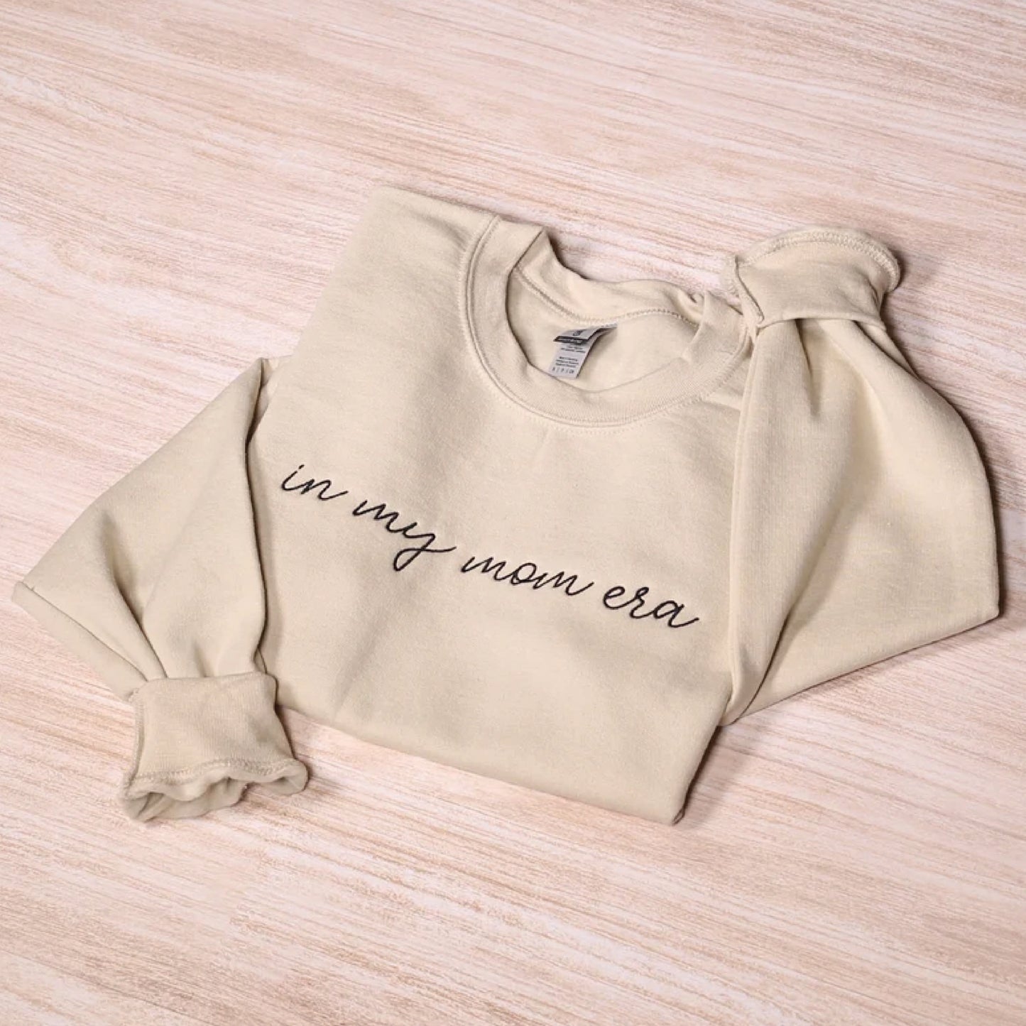 In My Mom Era Embroidered Sweatshirt, Cute Mama Embroidery Hoodie, Cool Mom Outfit, Trendy Mom Clothing, Mom Life Apparel, Mothers Day Gifts