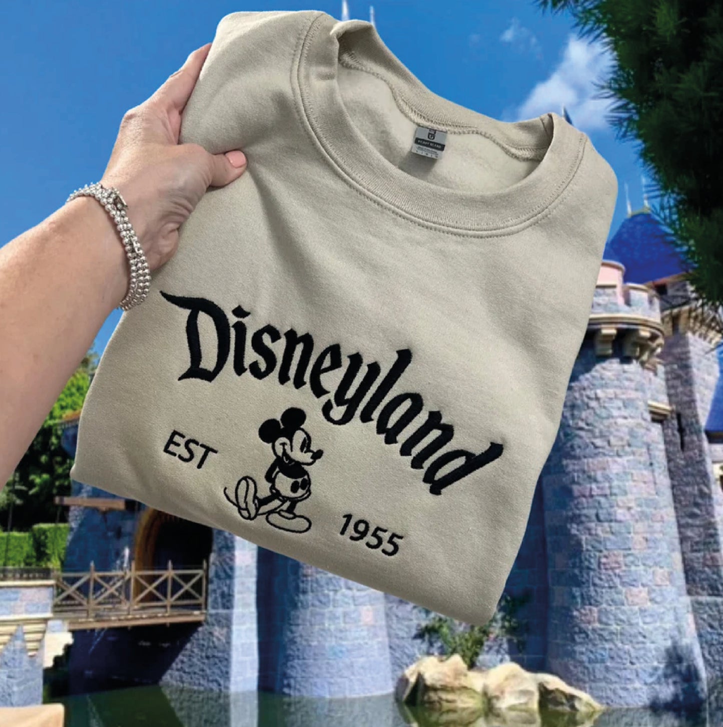 Disneyland Embroidered Sweater, Disneyland Sweatshirt, Disneyland Shirt, Disneyland Sweatshirt Women, Disneyland Mickey, Disneyland Sweater